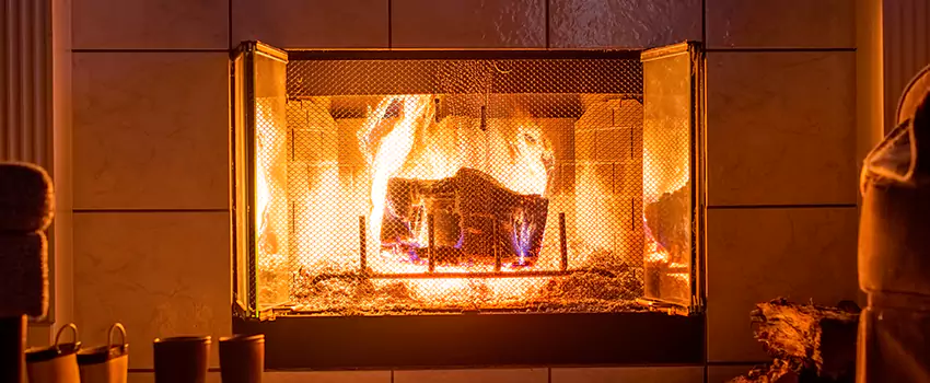 Mendota Hearth Landscape Fireplace Installation in Altus, Oklahoma