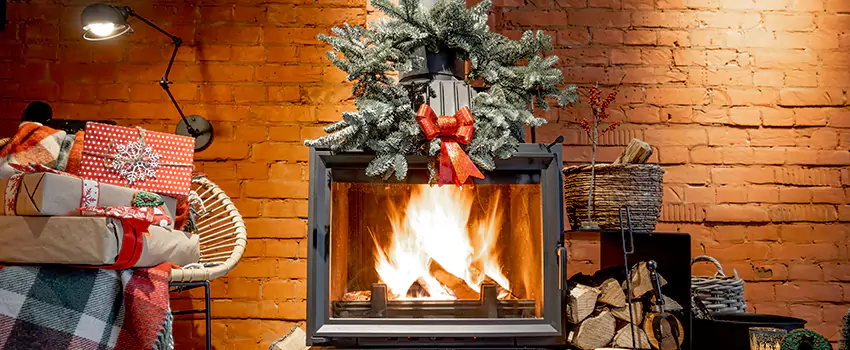 Travis Industries Linear Gas Fireplace Installation in Altus, Oklahoma