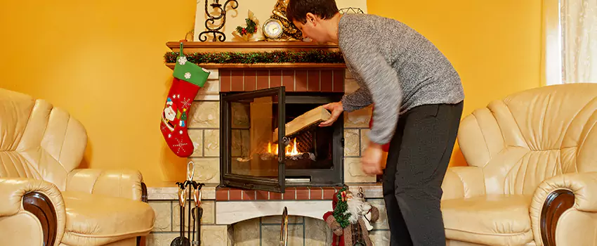 Rusted Metal Fireplace Restoration in Altus, Oklahoma